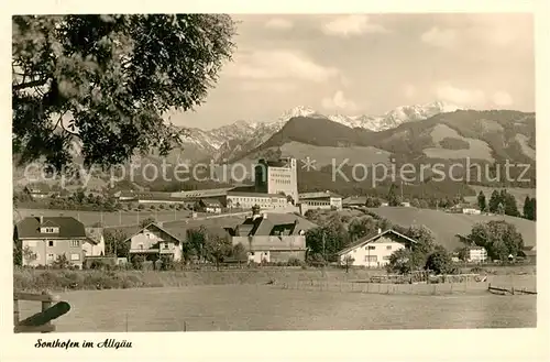 AK / Ansichtskarte Sonthofen_Oberallgaeu Panorama Sonthofen Oberallgaeu