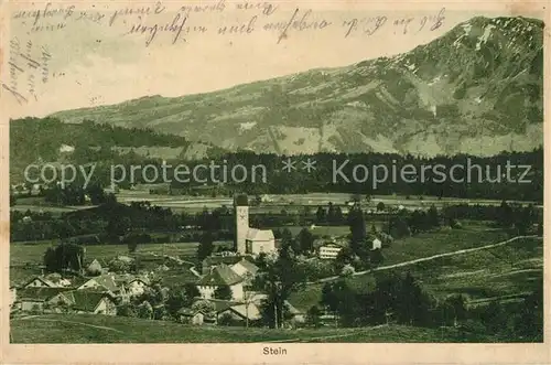 AK / Ansichtskarte Stein_Immenstadt Gesamtansicht mit Alpenpanorama Stein_Immenstadt
