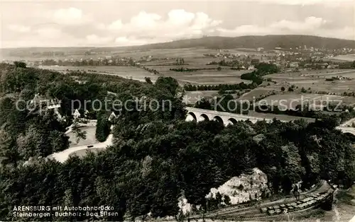 AK / Ansichtskarte Steinbergen Arensburg mit Autobahnbruecke Steinbergen
