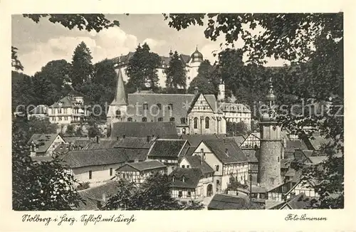 AK / Ansichtskarte Stolberg_Harz Altastadt Kirche Schloss Stolberg Harz