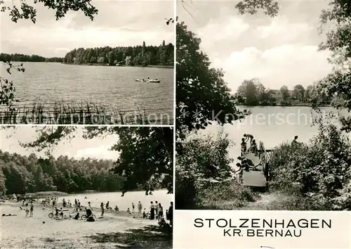 AK / Ansichtskarte Stolzenhagen_Wandlitz Badestrand See Stolzenhagen Wandlitz