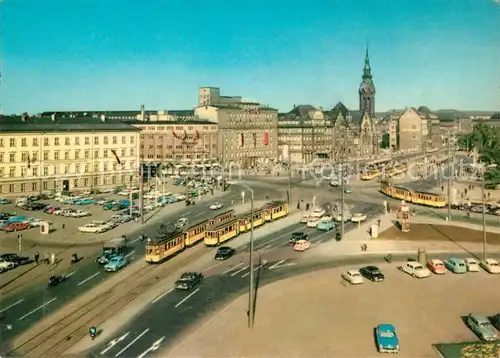 Strassenbahn Leipzig Friedrich Engels Platz 