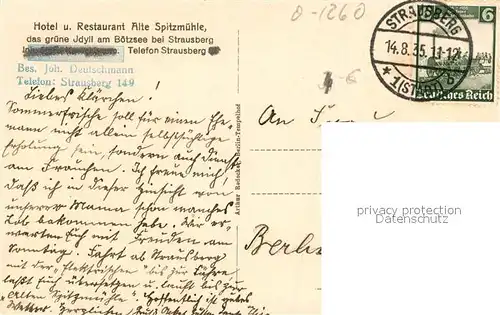Strausberg_Brandenburg Hotel Restaurant Alte Spitzmuehle Strausberg Brandenburg