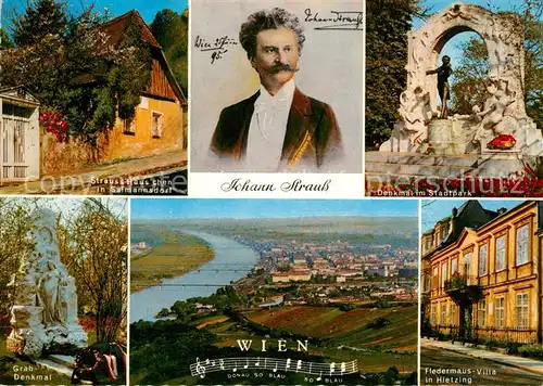 Strauss_Johann Wien Denkmal Fledermaus Villa Hietzing  