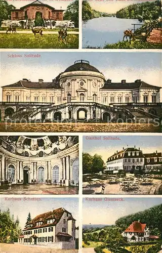 Stuttgart Schloss Solitude Gasthof Kurhaus Glemseck Stuttgart