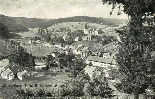 Stuetzerbach Panorama vom Muehlberg Kirche Stuetzerbach