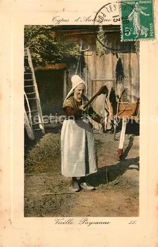 Trachten_Frankreich Auvergne Handspindel  