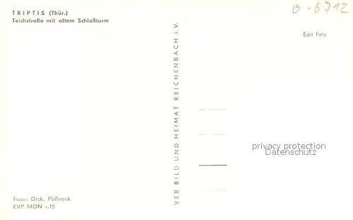 Triptis Teichstrasse alter Schlossturm Triptis