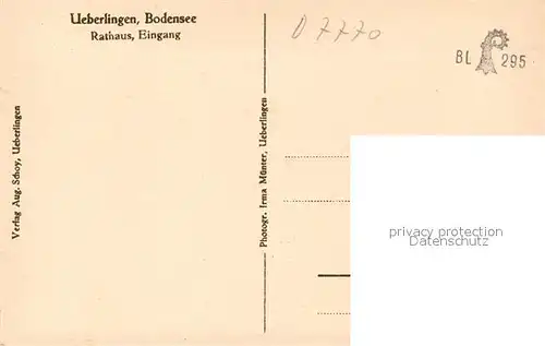 ueberlingen_Bodensee Rathaus Eingang ueberlingen Bodensee