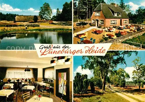 Undeloh Cafe Heiderose Terrasse See Undeloh