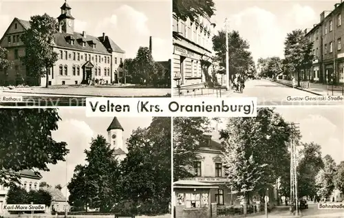 Velten Rathaus Gustav Gersinski Str Karl Marx Str Bahnstr Velten