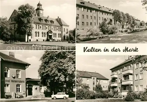 Velten Rathaus Poststrasse Bahnhof Wohnsiedlung Velten