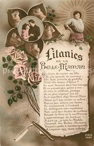 Verlag_REX_Nr. 4689 Litanies de la Belle Maman Gedicht  