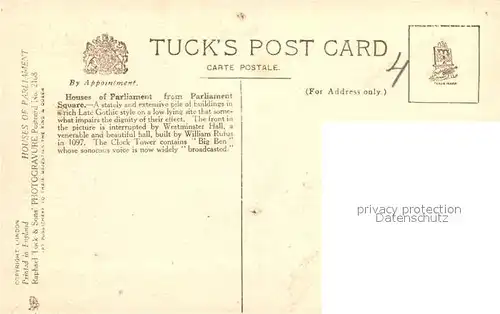 Verlag_Tucks Houses of Parliament  