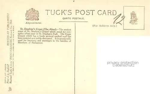 Verlag_Tucks St. Stephen s Crypt Altar  