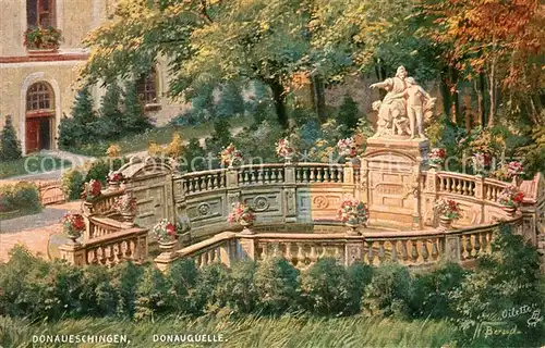 Verlag_Tucks_Oilette_Nr. 780 Donaueschingen Donauquelle N. Beraud  