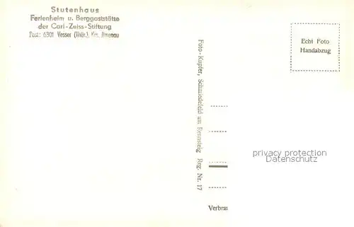 Vesser_Rennsteig Stutenhaus Ferienheim Gasthaus Vesser_Rennsteig