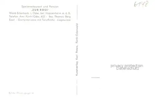 Wald Erlenbach Restaurant Pension Zur Rose im Odenwald Wald Erlenbach