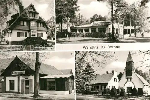 Wandlitz Kinderwochenheim Thaelmannstrasse Cafe am See Kirche Museum Wandlitz