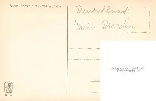 Wehlen_Sachsen Ruine Wehlen_Sachsen