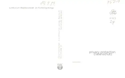 Weissenstadt Teilansicht Weissenstadt