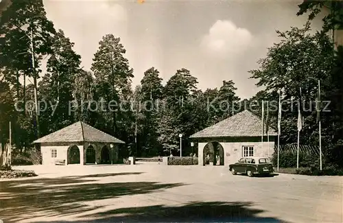 Werbellinsee Altenhof Pionierrepublik Wilhelm Pieck Haupteingang Werbellinsee Altenhof