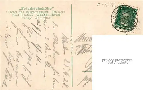 Werder_Havel Hotel Restaurant Friedrichshoehe Baumbluete Werder Havel