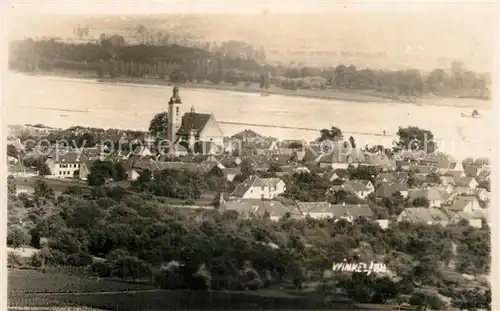 Winkel_Oestrich Winkel Panorama Blick ueber den Rhein Winkel_Oestrich Winkel