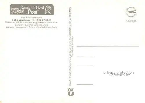 Wirsberg Romantik Hotel Post Wirsberg