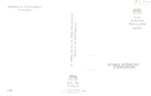 Wirsberg Marktplatz Brunnen Wirsberg