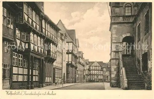 Wolfenbuettel Kanzleistrasse mit Archiv Wolfenbuettel
