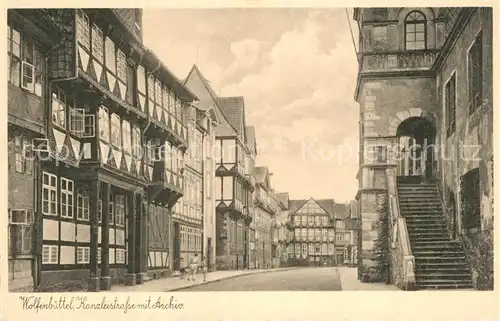 Wolfenbuettel Kanzleistrasse mit Archiv Wolfenbuettel