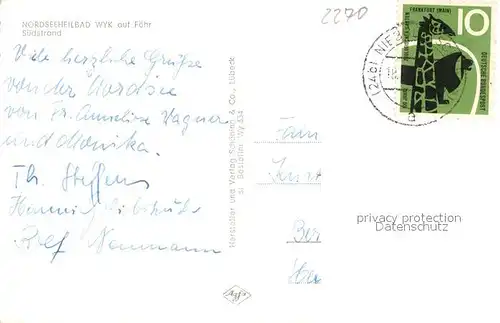 Wyk_Foehr Suedstrand Strandkoerbe Foehr