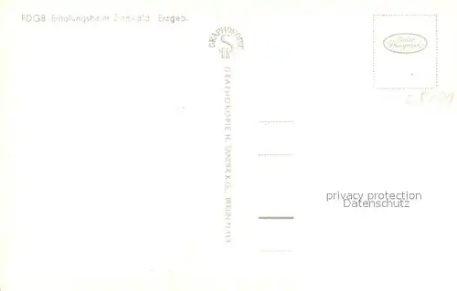 Zinnwald Georgenfeld FDGB Erholungsheim Zinnwald Georgenfeld