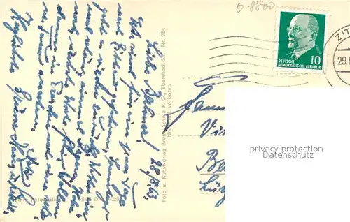 Zittau Pfarrstrasse mit Johanniskirche Zittau