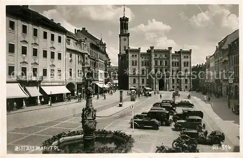Zittau Marktplatz Brunnen Zittau