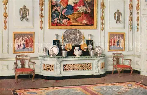 AK / Ansichtskarte 0 Moebel_Antiquitaeten Dining Room Sideboard Queen's Dolls House  