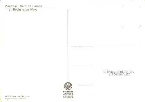 AK / Ansichtskarte Montreux_VD Dent de Jaman et Rochers de Naye Montreux VD