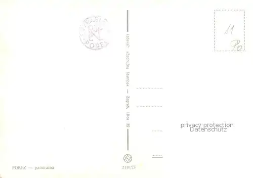 AK / Ansichtskarte Porec Fliegeraufnahme Porec