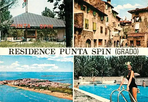 AK / Ansichtskarte Grado_Gorizia Residence Punta Spin Ortsmotiv Panorama Swimmingpool Grado Gorizia