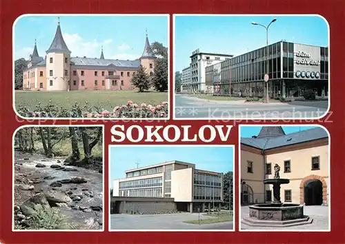 AK / Ansichtskarte Sokolov mesto zalozene v udoli Ohre  stredisko chemickeho a sklafskeho prumyslu a tezby uhli Sokolov