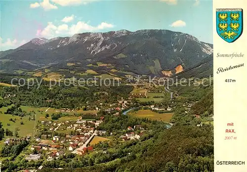 AK / Ansichtskarte Reichenau_Rax Fliegeraufnahme mit Raxalpe Reichenau Rax
