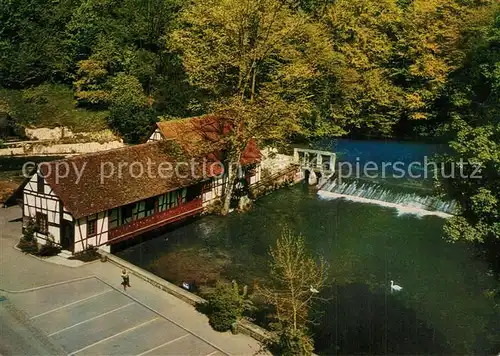 AK / Ansichtskarte Blaubeuren Partie am Blautopf Blaubeuren