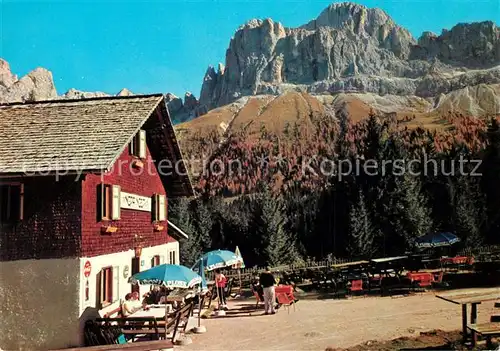 AK / Ansichtskarte Bozen_Suedtirol Nigerhuette Terrasse Bozen Suedtirol