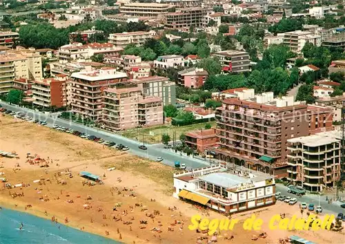 AK / Ansichtskarte Segur_de_Calafell Playa Fliegeraufnahme Segur_de_Calafell