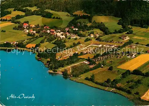 AK / Ansichtskarte Ossiach Fliegeraufnahme mit Ossiacher See Ossiach