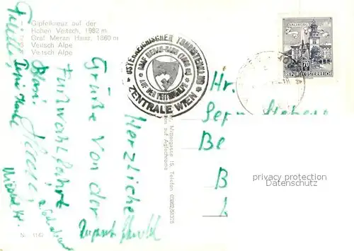 AK / Ansichtskarte Veitsch Graf Meran Haus Hohe Veitsch Alpe Veitsch