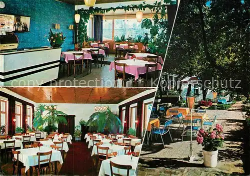 AK / Ansichtskarte Friedberg_Steiermark Gasthof Pension Kaltenbrunner Gastraeume Terrasse Friedberg_Steiermark