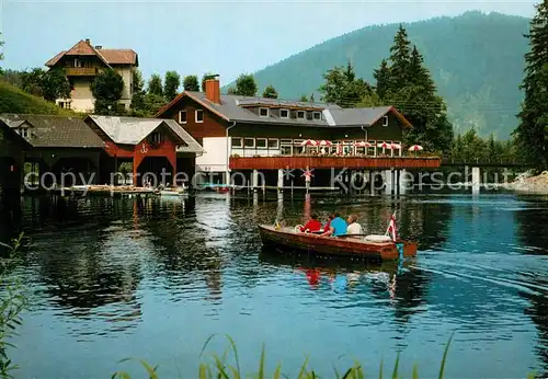 AK / Ansichtskarte Lunz_See_Niederoesterreich Terrassen Kaffee Restaurant Grubmayr Lunz_See_Niederoesterreich