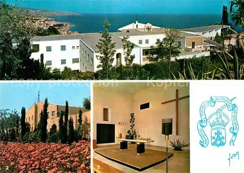 AK / Ansichtskarte San_Remo Le Carmel vue du Parc La Facade vue du Champ de Roses Chapelle Saint Elie Le Sanctuaire San_Remo